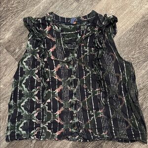 Pilcro by Anthropologie ruffled top.